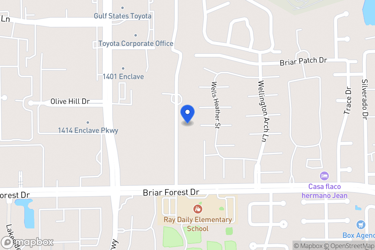 Map of 1403 Briar Bayou Dr, Houston