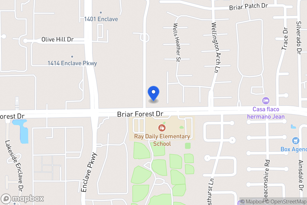 Map of 1419 Briar Bayou Dr, Houston