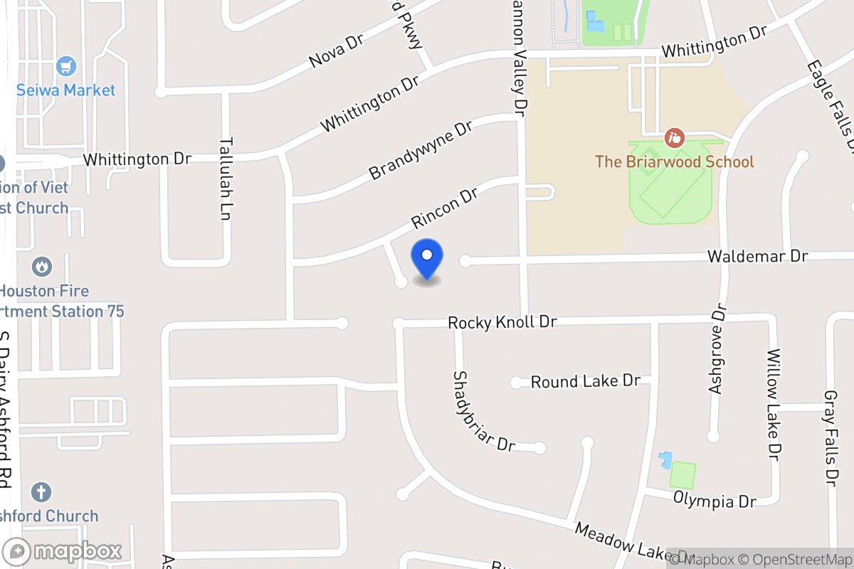 Map of 2015 Mardel Ct, Houston