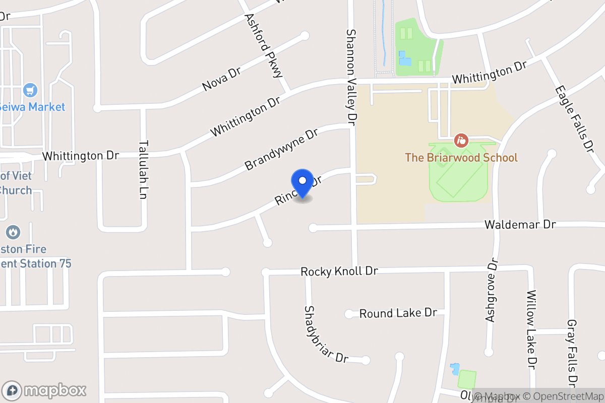 Map of 12323 Rincon Dr, Houston