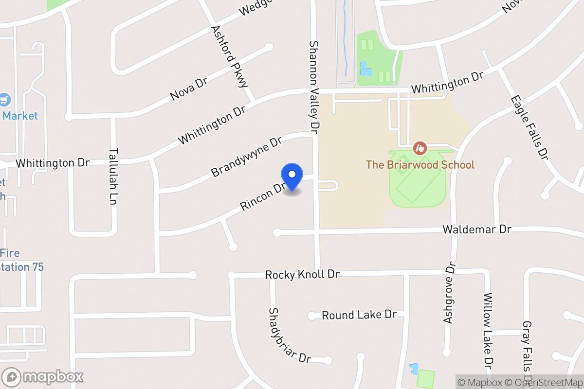 Map of 12311 Rincon Dr, Houston