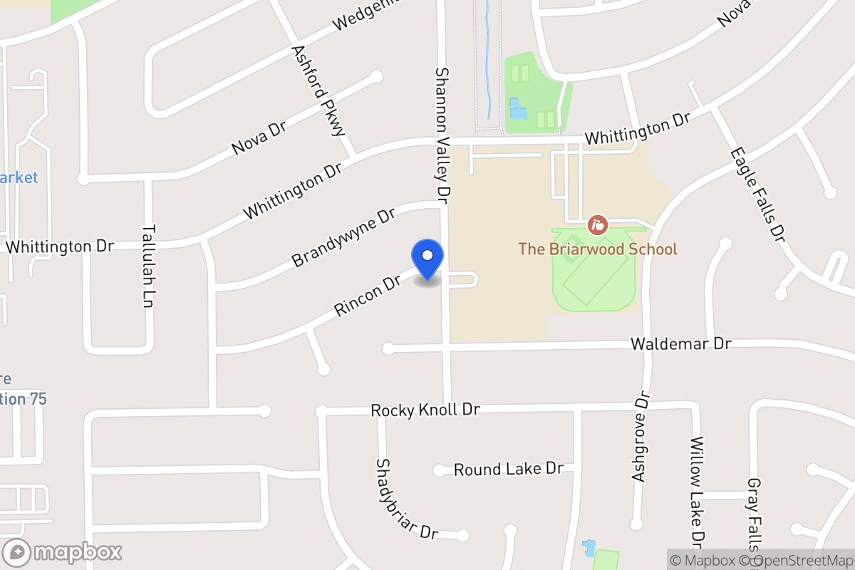 Map of 1902 Shannon Valley Dr, Houston