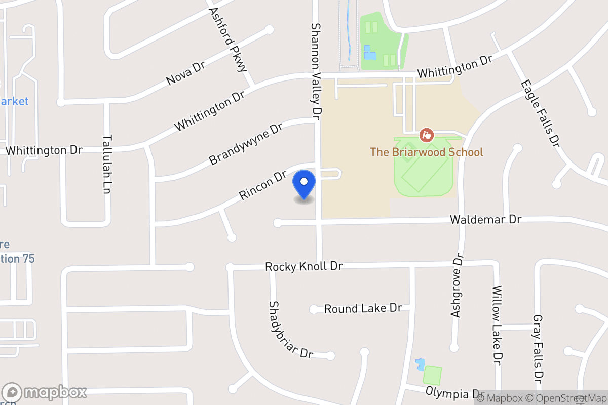 Map of 1914 Shannon Valley Dr, Houston
