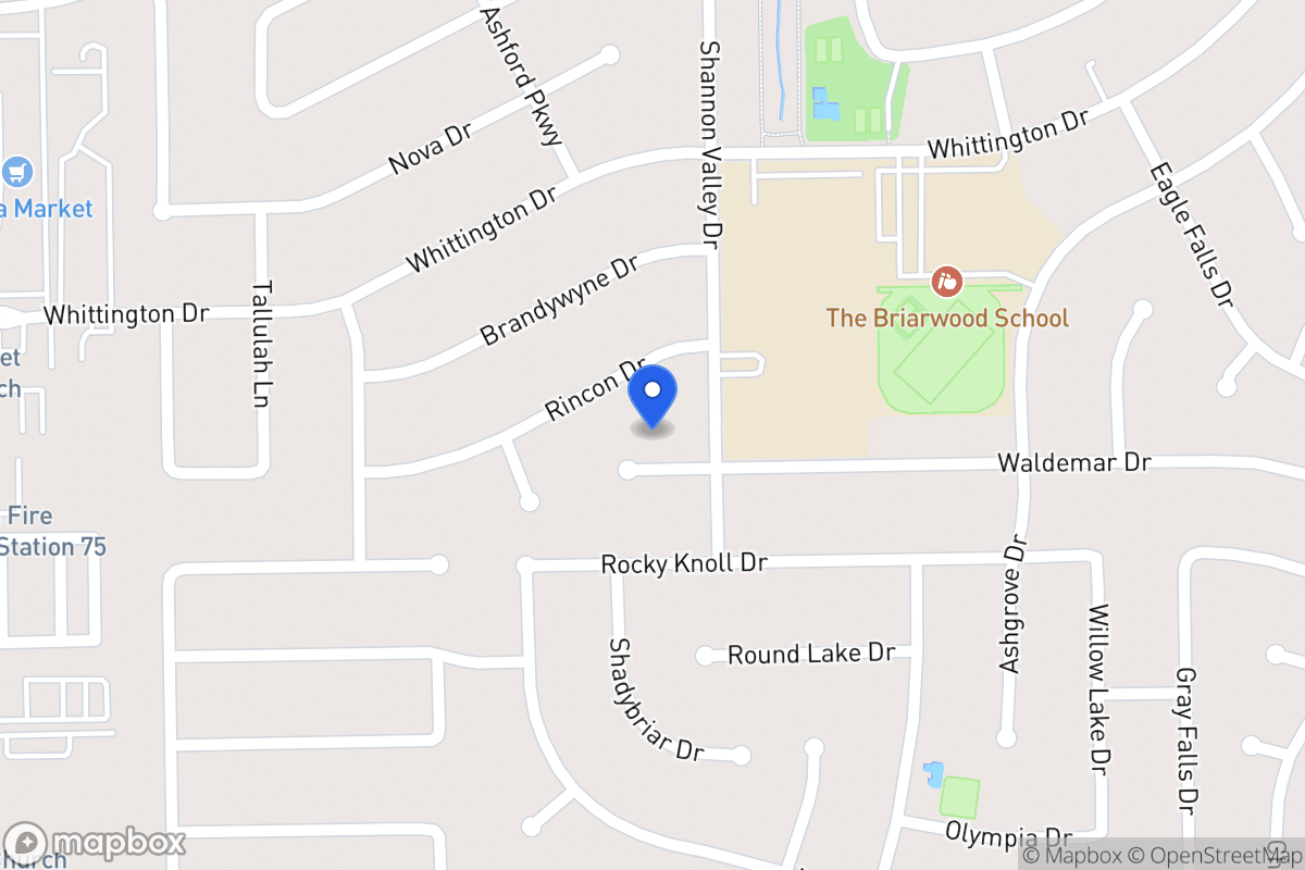 Map of 12310 Waldemar Dr, Houston