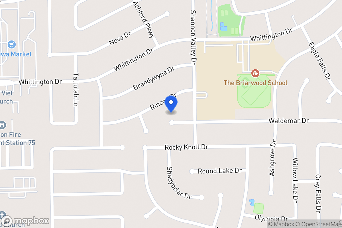 Map of 12314 Waldemar Dr, Houston