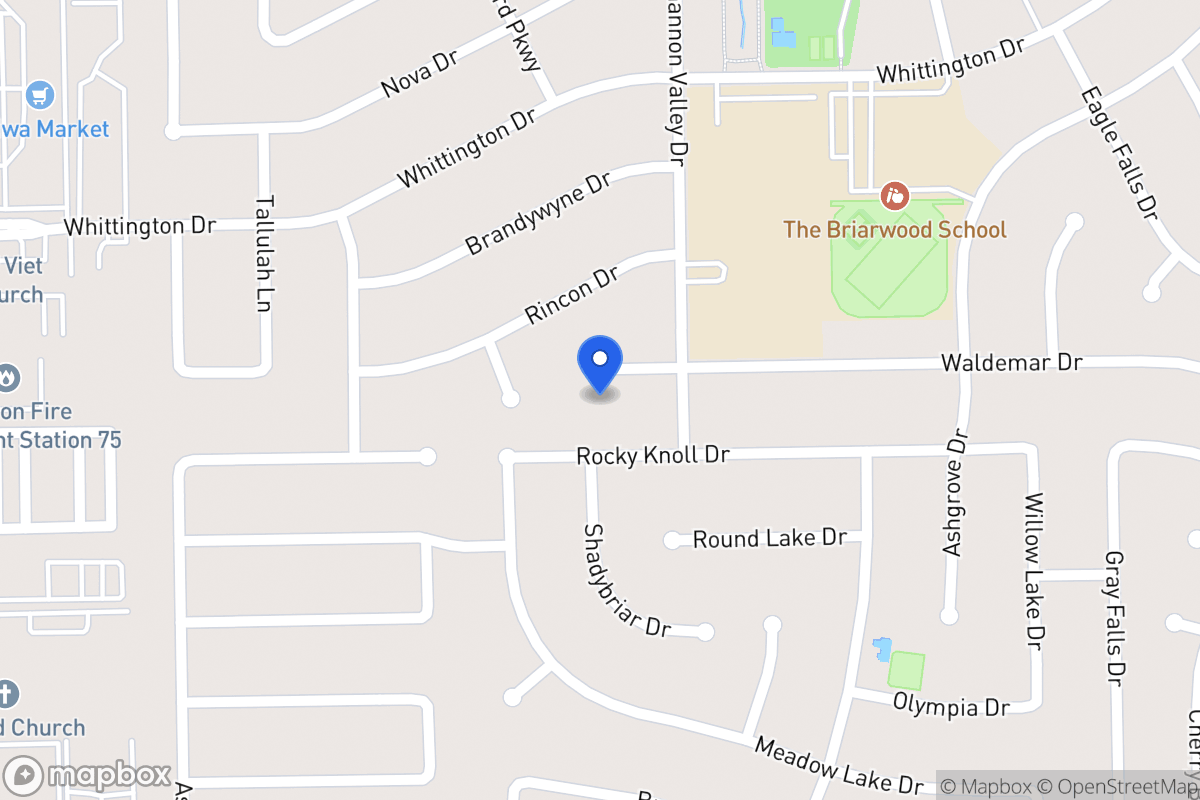 Map of 12315 Waldemar Dr, Houston