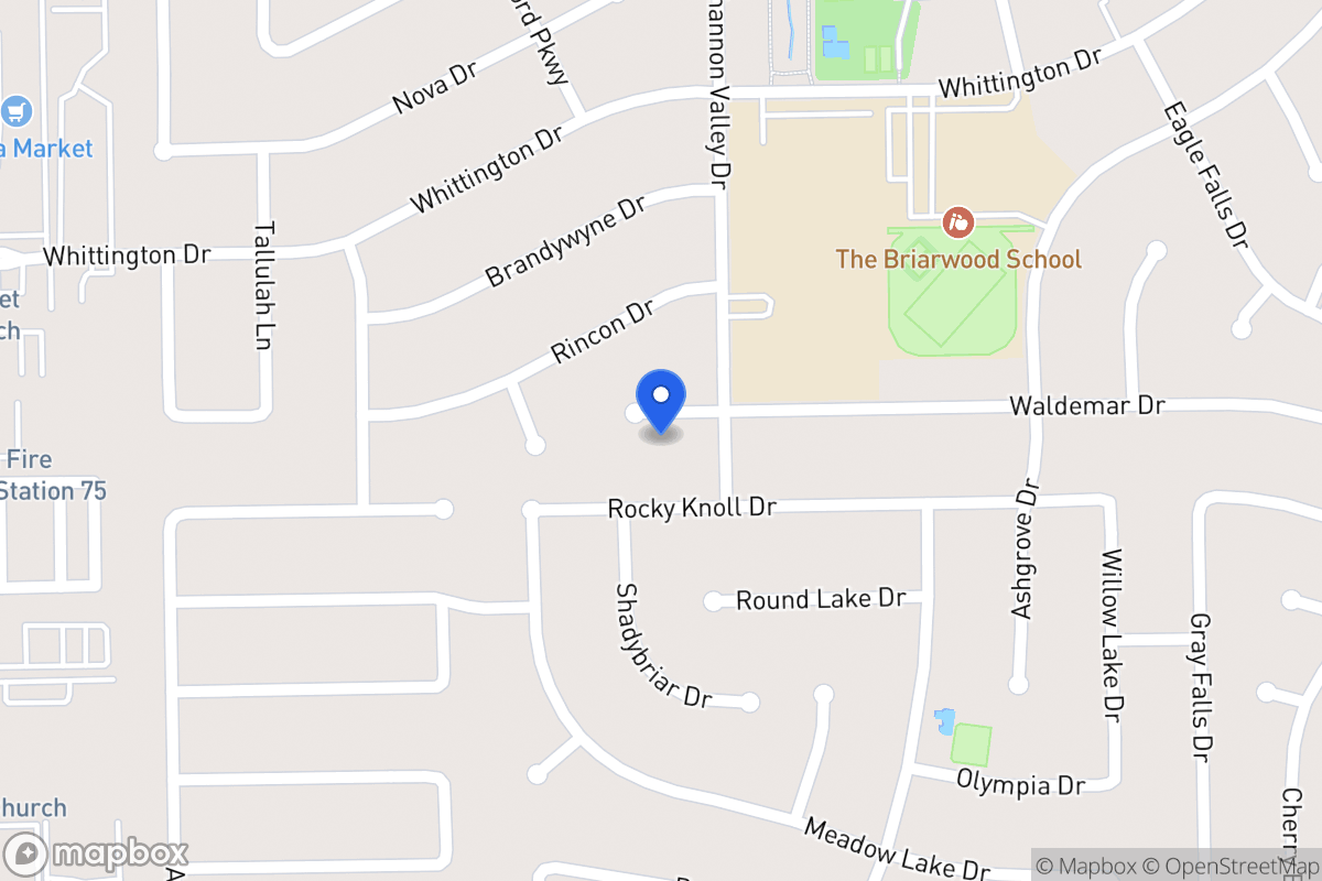 Map of 12311 Waldemar Dr, Houston