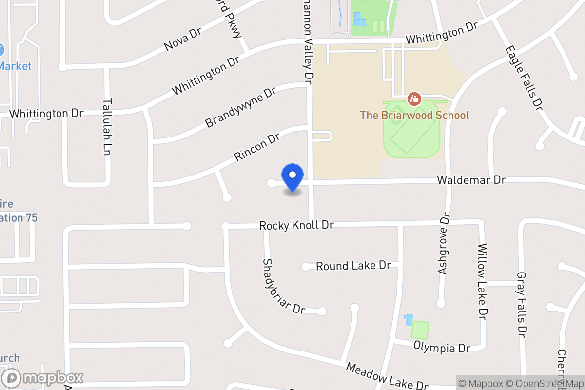 Map of 12307 Waldemar Dr, Houston