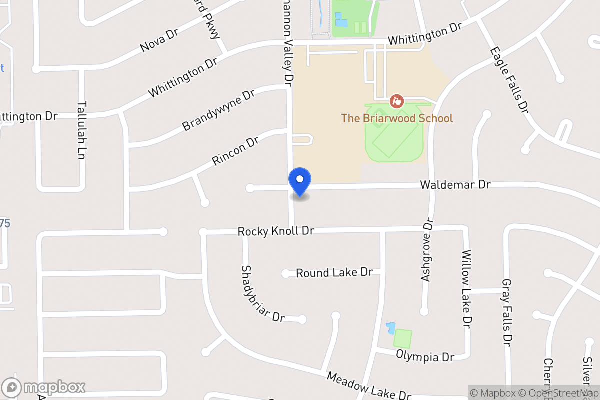 Map of 12247 Waldemar Dr, Houston