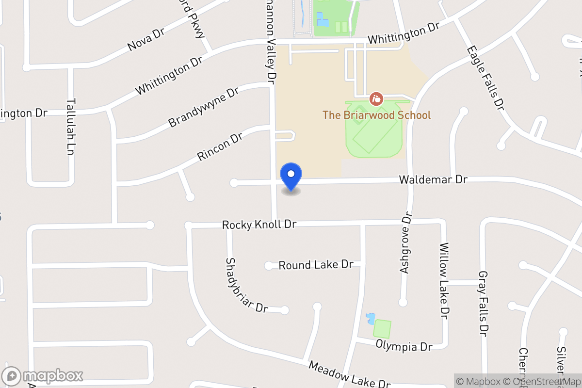 Map of 12243 Waldemar Dr, Houston