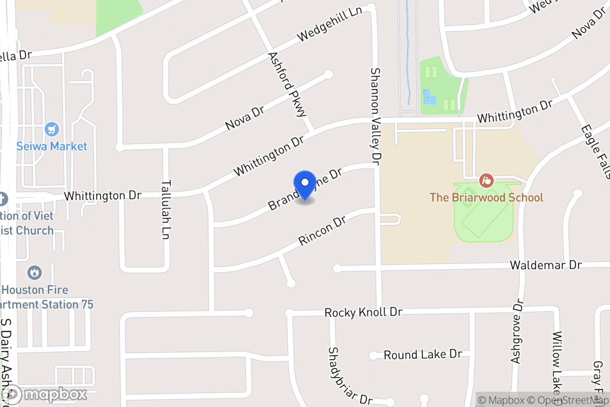 Map of 12335 Brandywyne Dr, Houston