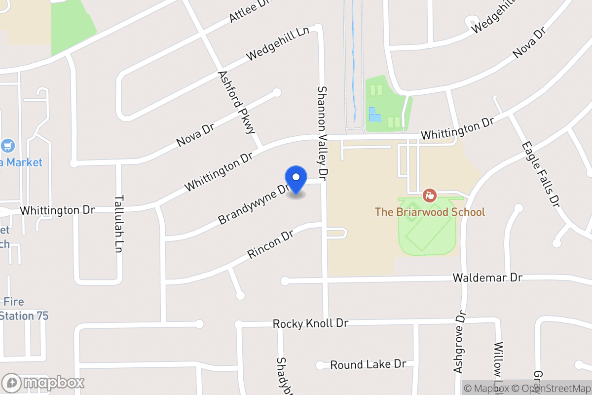 Map of 12311 Brandywyne Dr, Houston