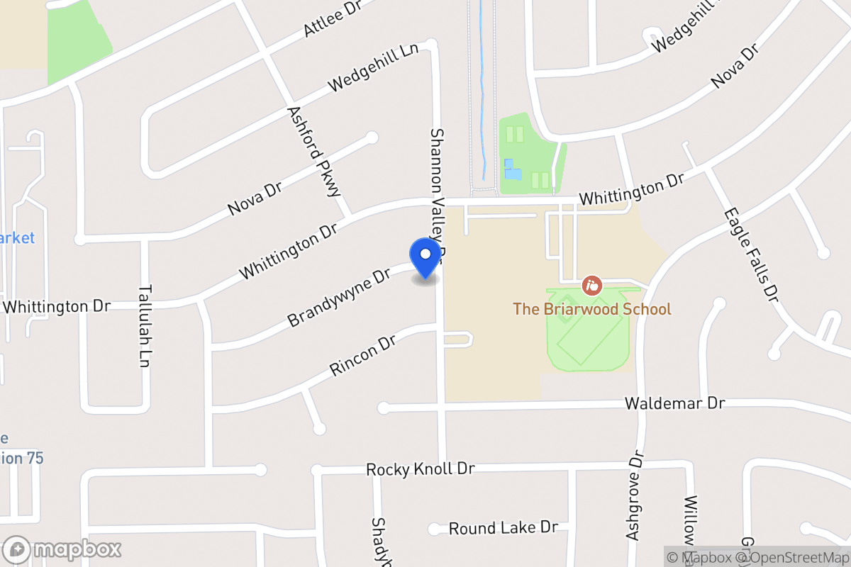 Map of 12303 Brandywyne Dr, Houston