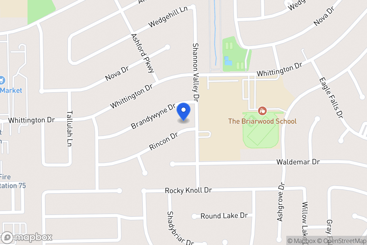 Map of 12306 Rincon Dr, Houston