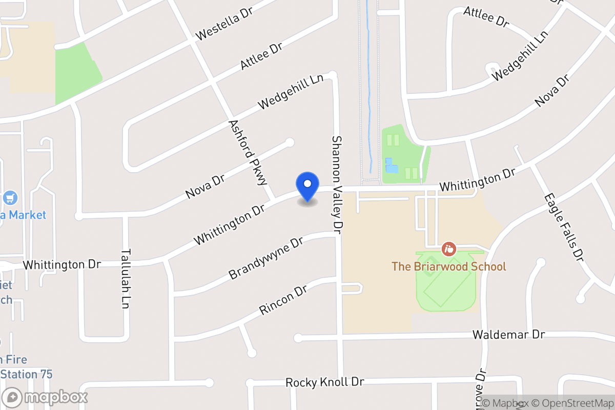 Map of 12311 Whittington Dr, Houston