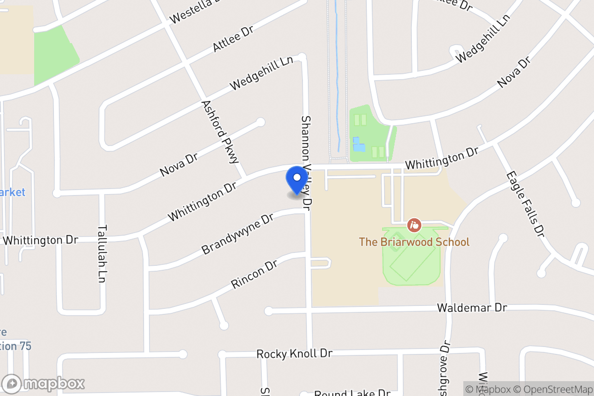 Map of 12302 Brandywyne Dr, Houston