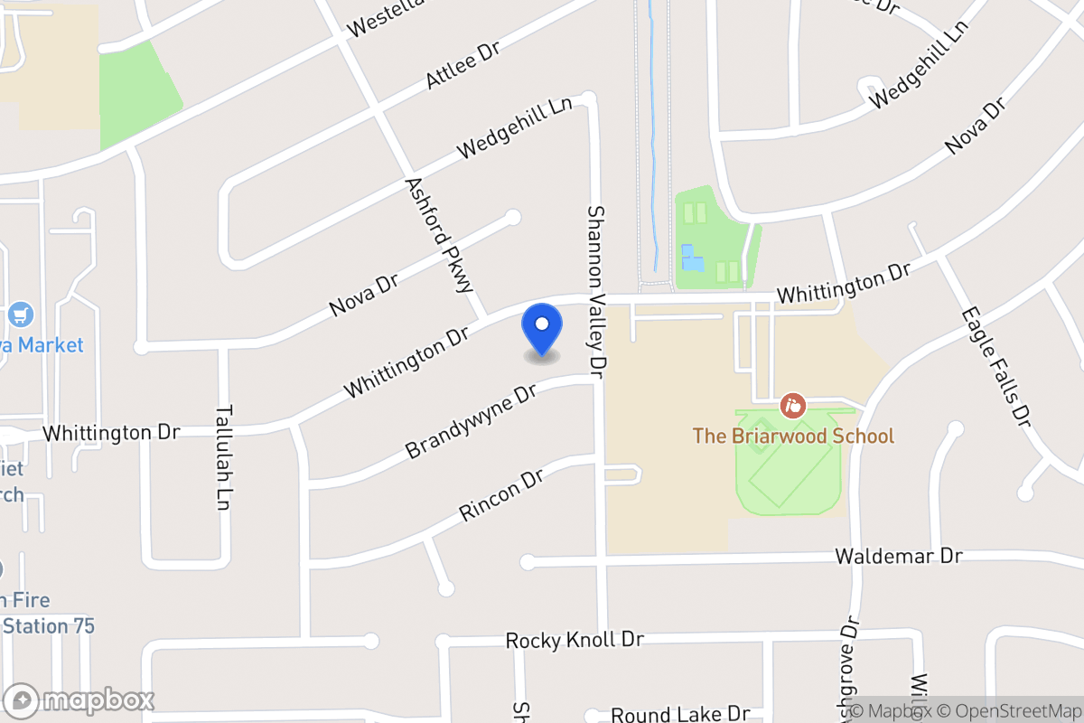 Map of 12310 Brandywyne Dr, Houston