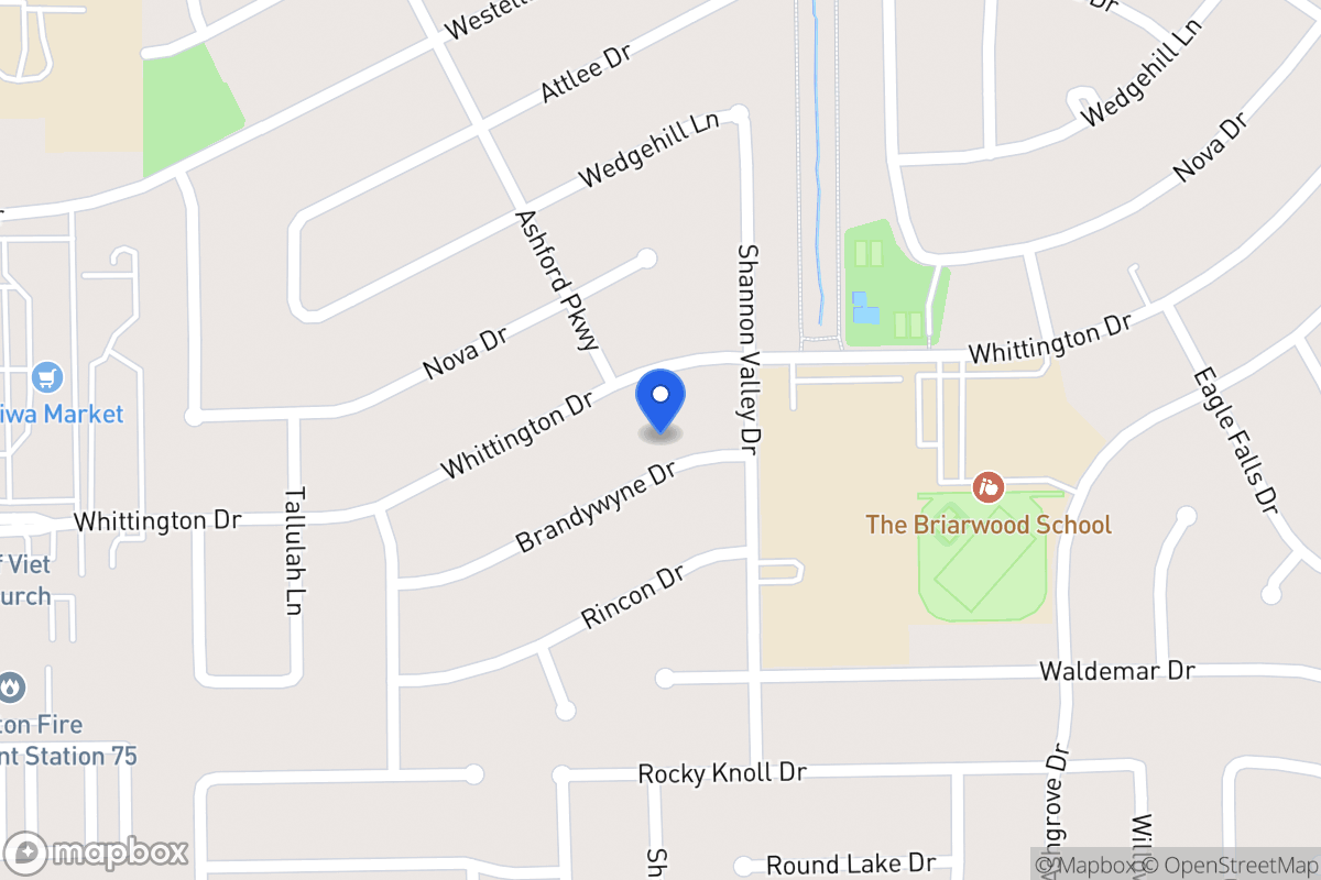 Map of 12314 Brandywyne Dr, Houston