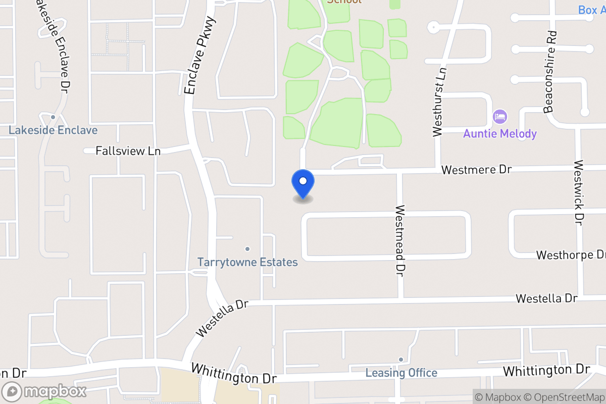 Map of 12938 Westleigh Dr, Houston
