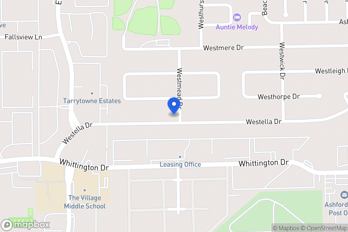 Map of 12902 Westella Dr, Houston