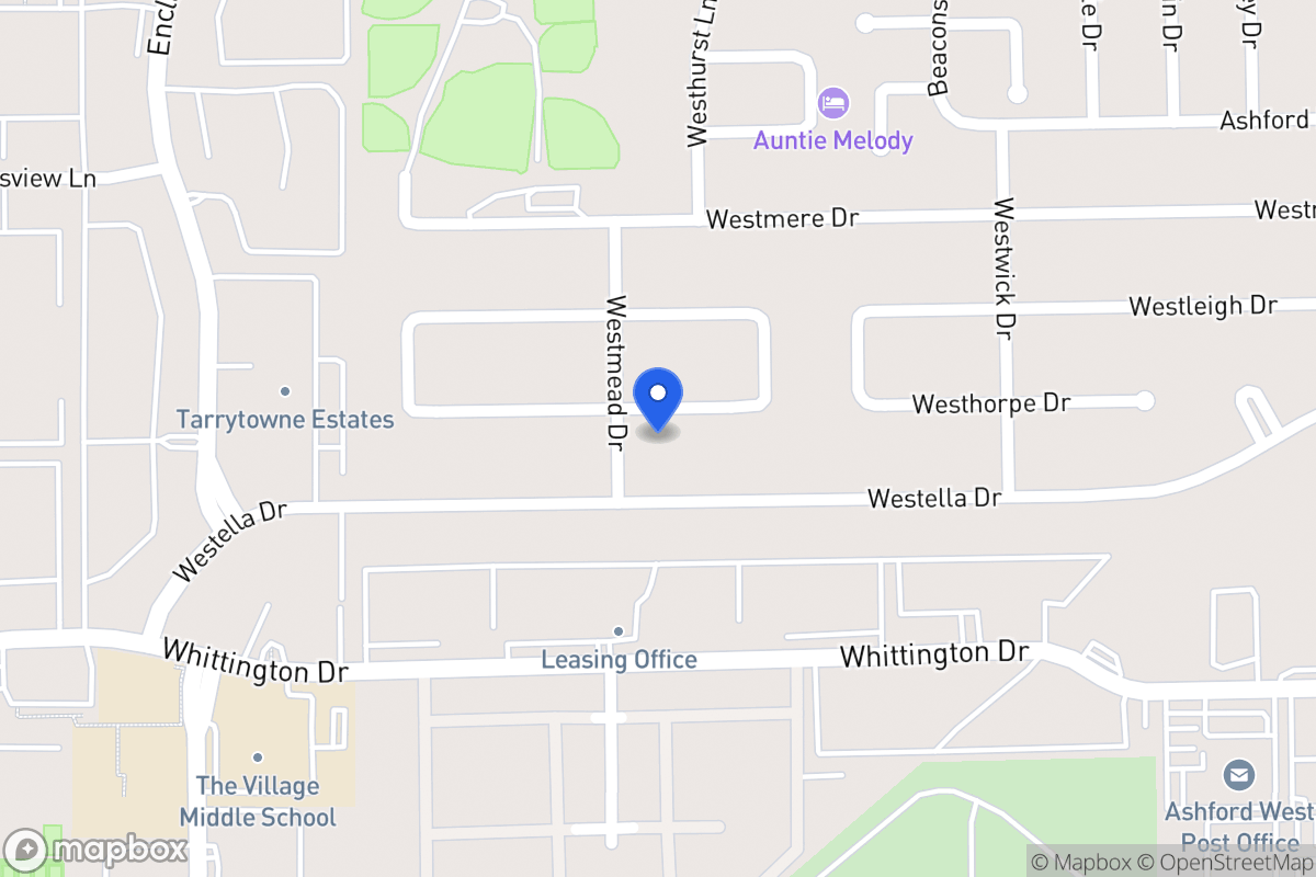 Map of 12867 Westhorpe Dr, Houston