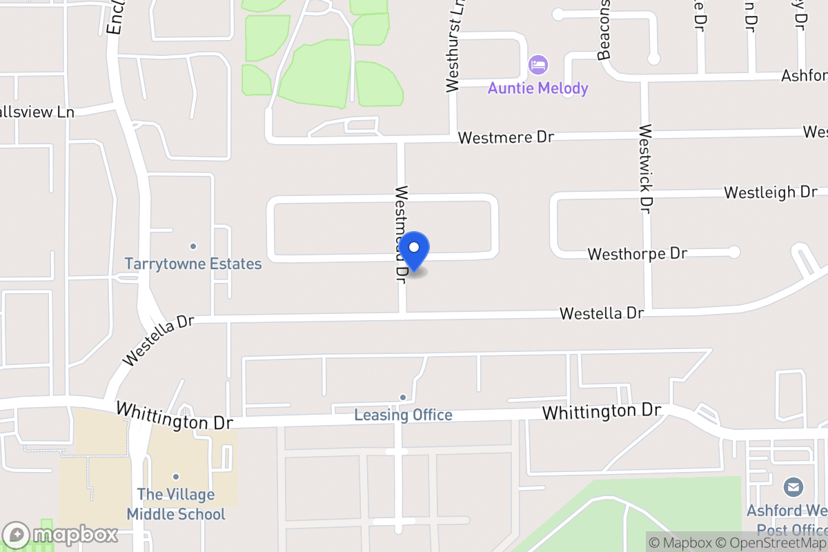 Map of 12871 Westhorpe Dr, Houston