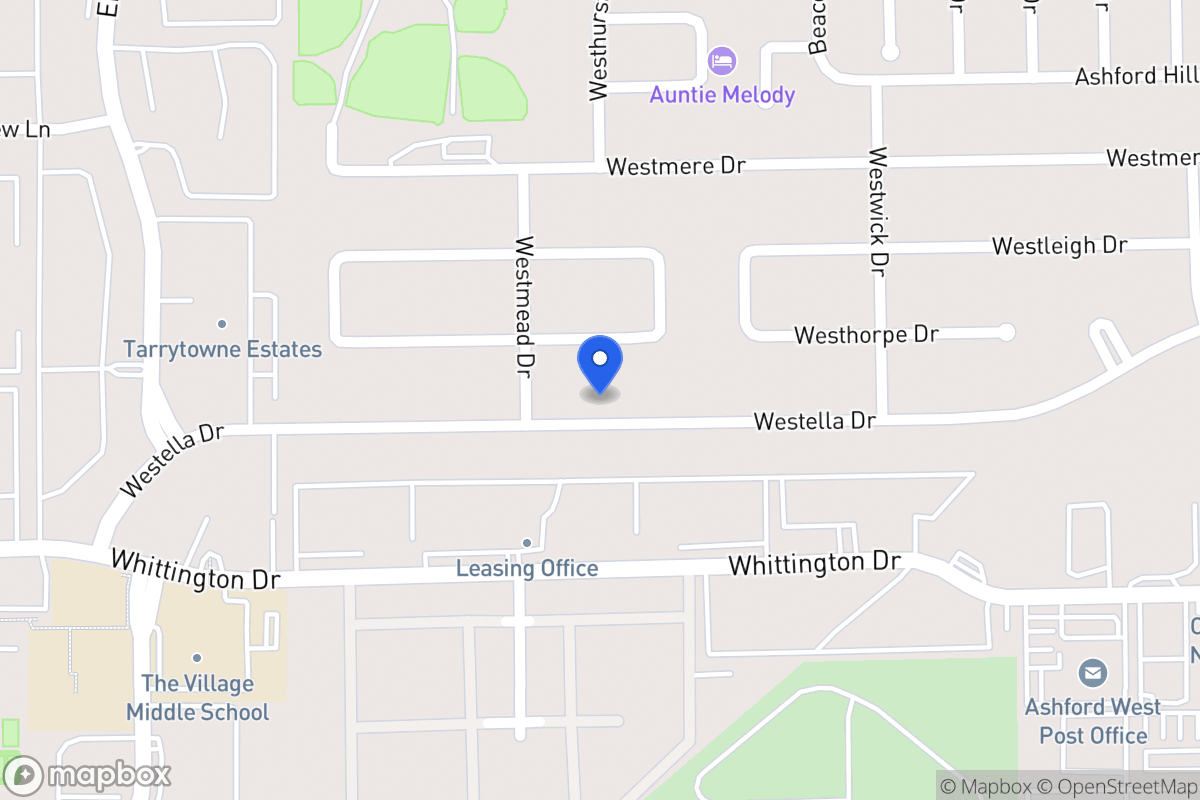 Map of 12858 Westella Dr, Houston