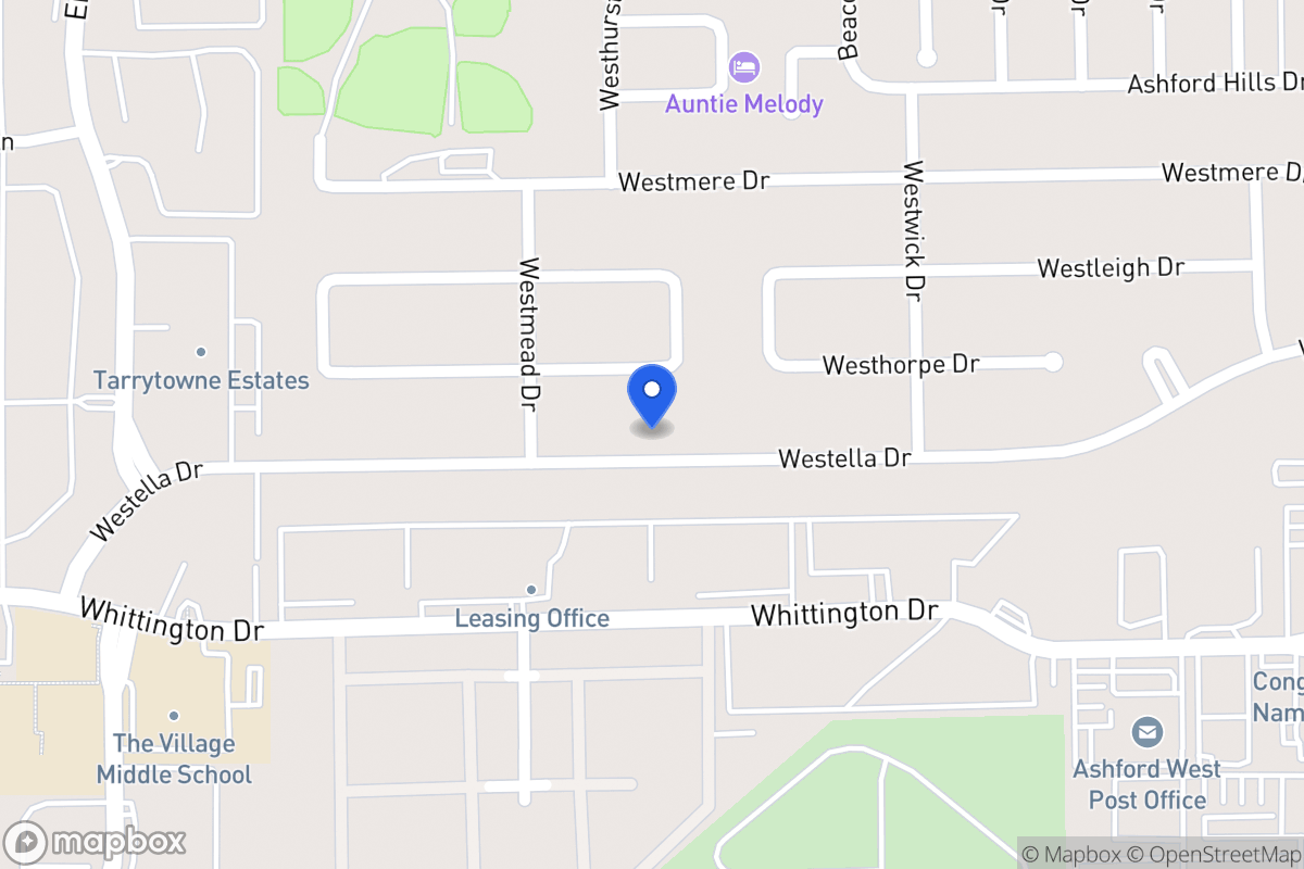 Map of 12850 Westella Dr, Houston