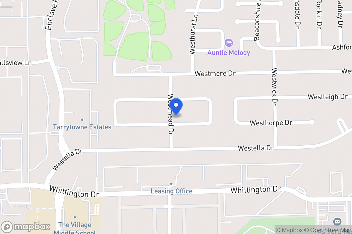 Map of 12870 Westhorpe Dr, Houston