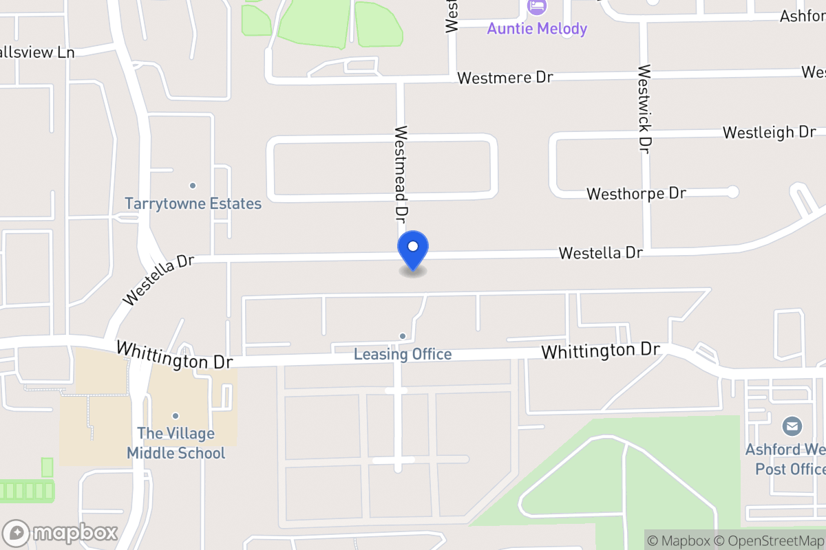 Map of 12871 Westella Dr, Houston