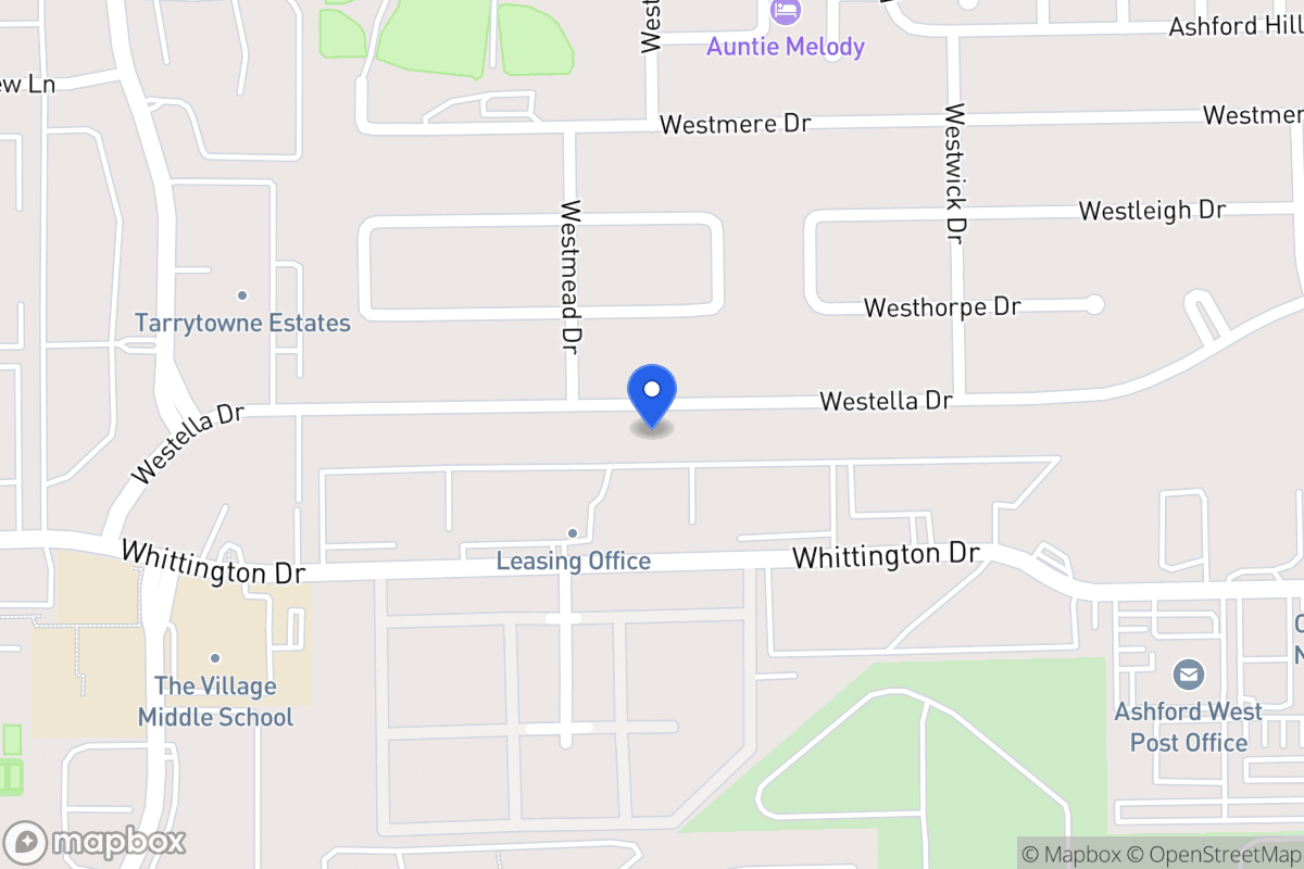 Map of 12859 Westella Dr, Houston