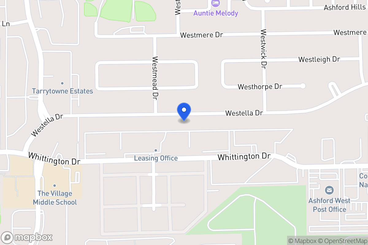 Map of 12855 Westella Dr, Houston