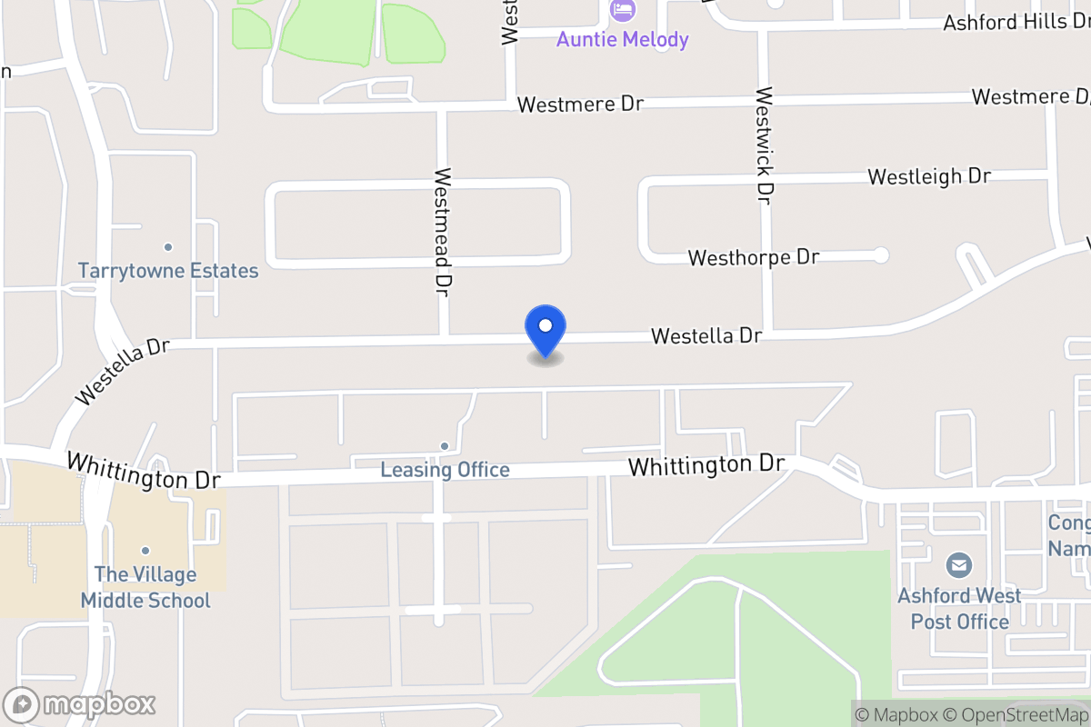 Map of 12851 Westella Dr, Houston
