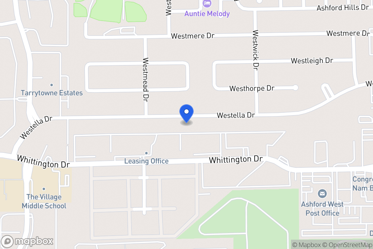 Map of 12847 Westella Dr, Houston