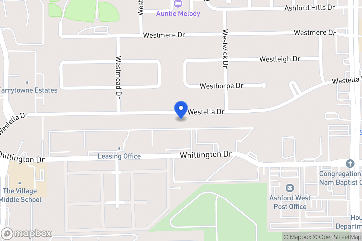 Map of 12831 Westella Dr, Houston