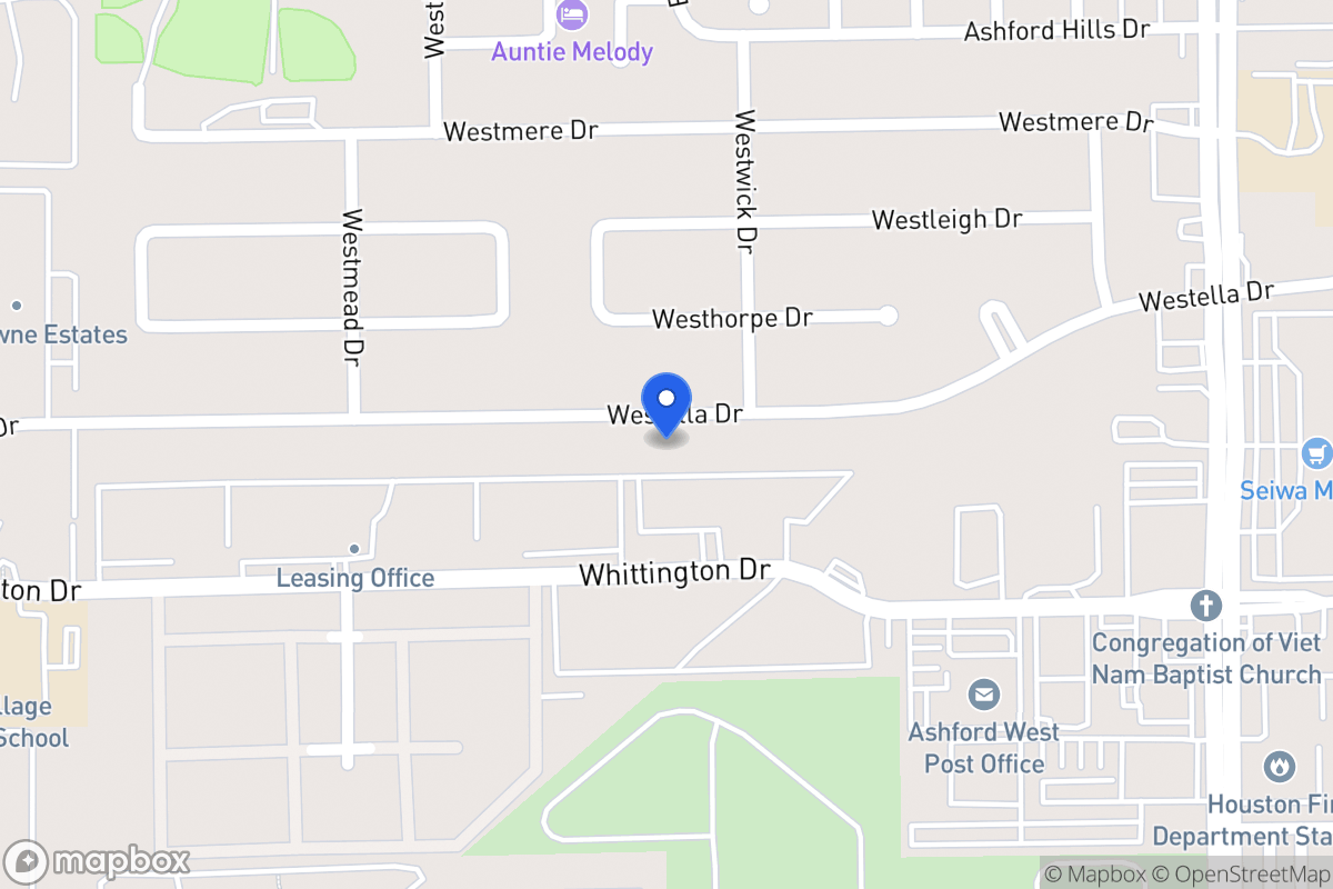 Map of 12815 Westella Dr, Houston