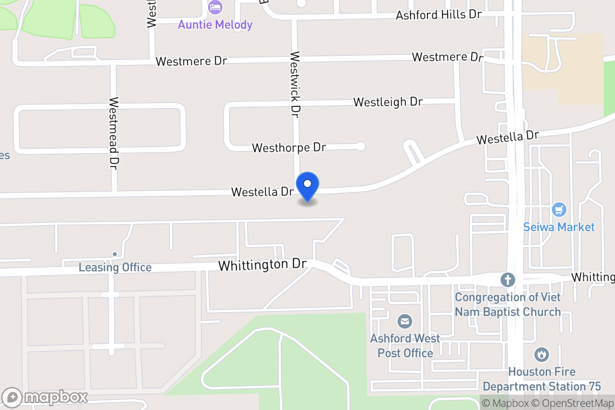 Map of 12747 Westella Dr, Houston