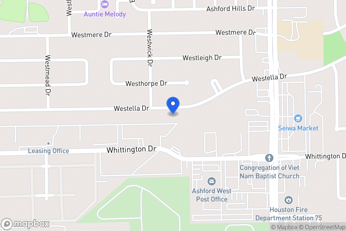 Map of 12735 Westella Dr, Houston