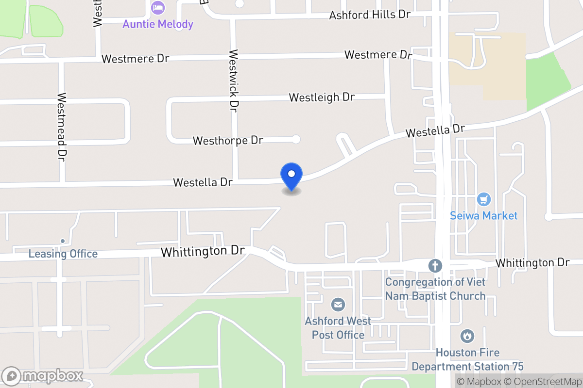 Map of 12727 Westella Dr, Houston