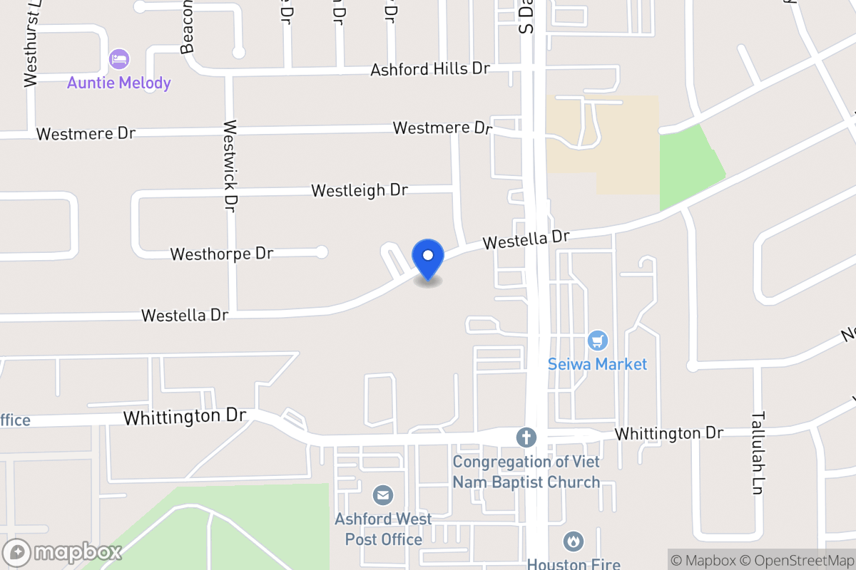 Map of 12635 Westella Dr, Houston