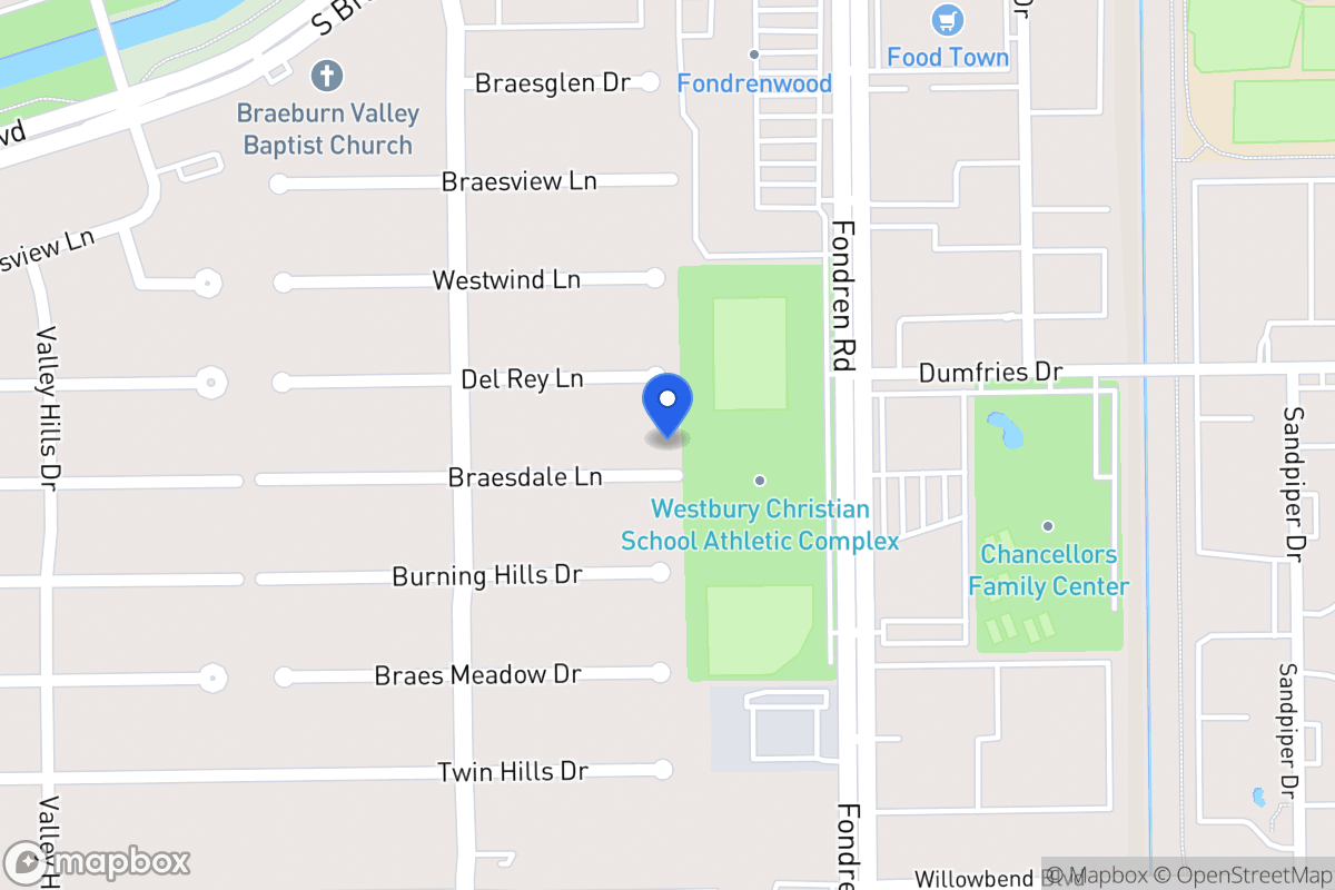 Map of 7602 Braesdale Ln, Houston