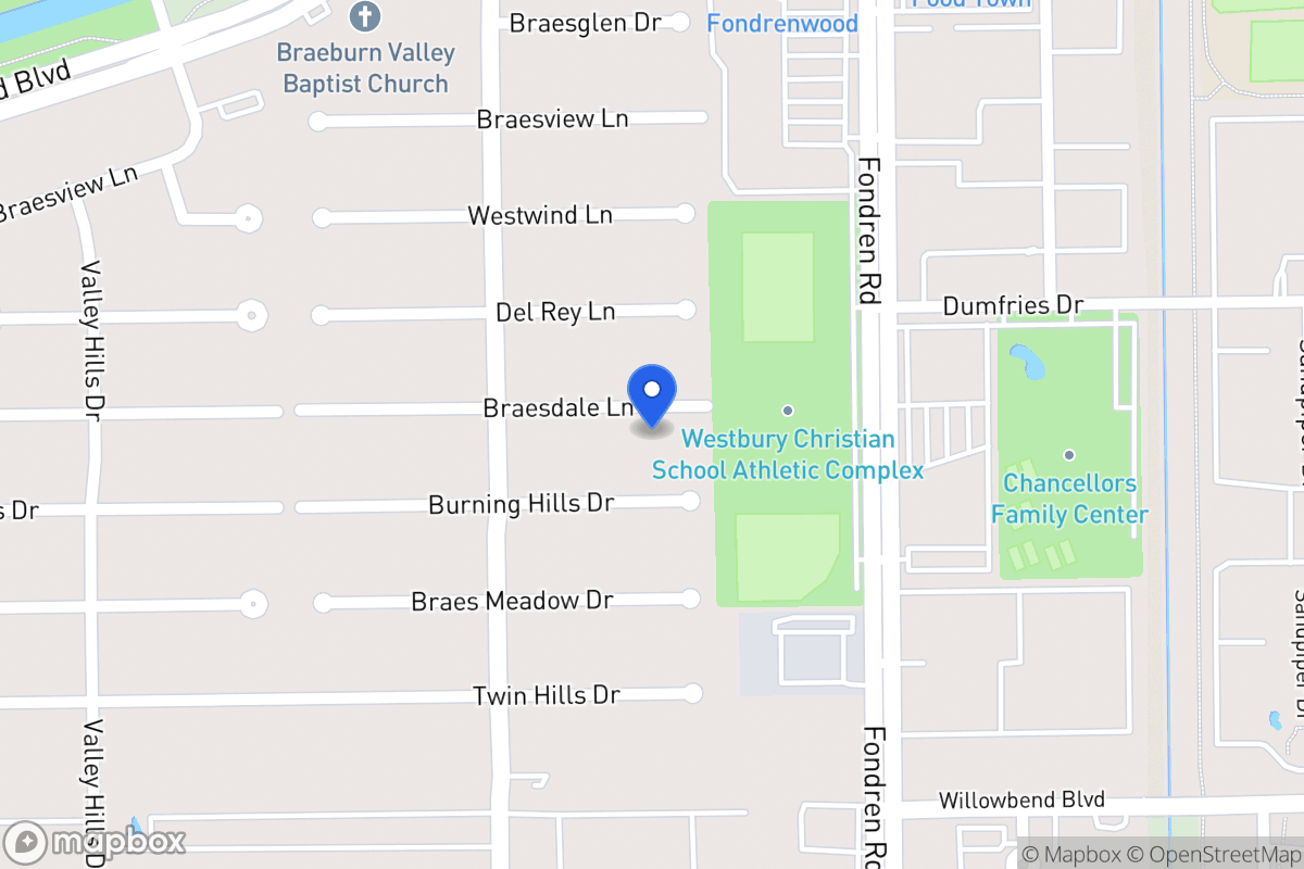 Map of 7611 Braesdale Ln, Houston