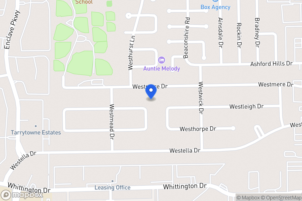 Map of 12852 Westleigh Dr, Houston