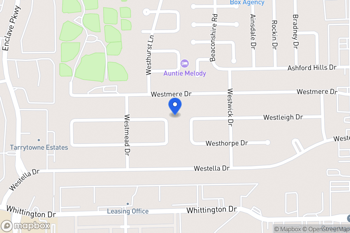 Map of 12850 Westleigh Dr, Houston