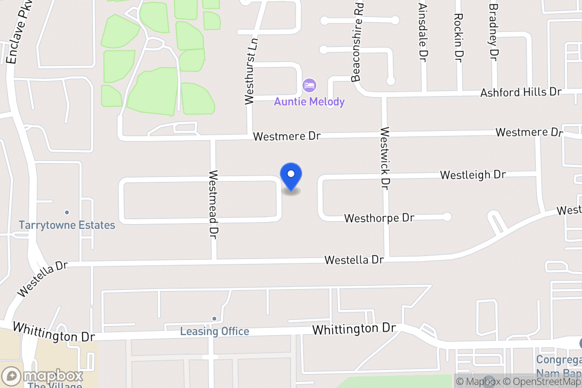 Map of 12846 Westleigh Dr, Houston