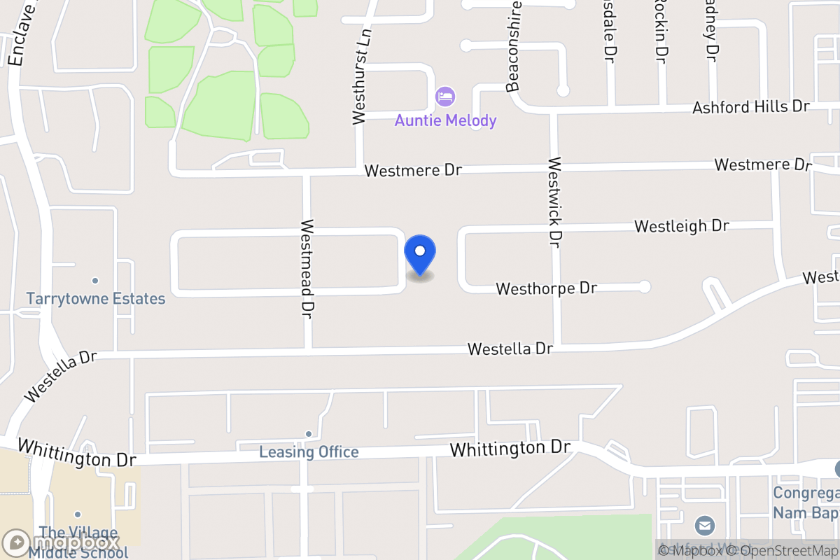Map of 12842 Westleigh Dr, Houston
