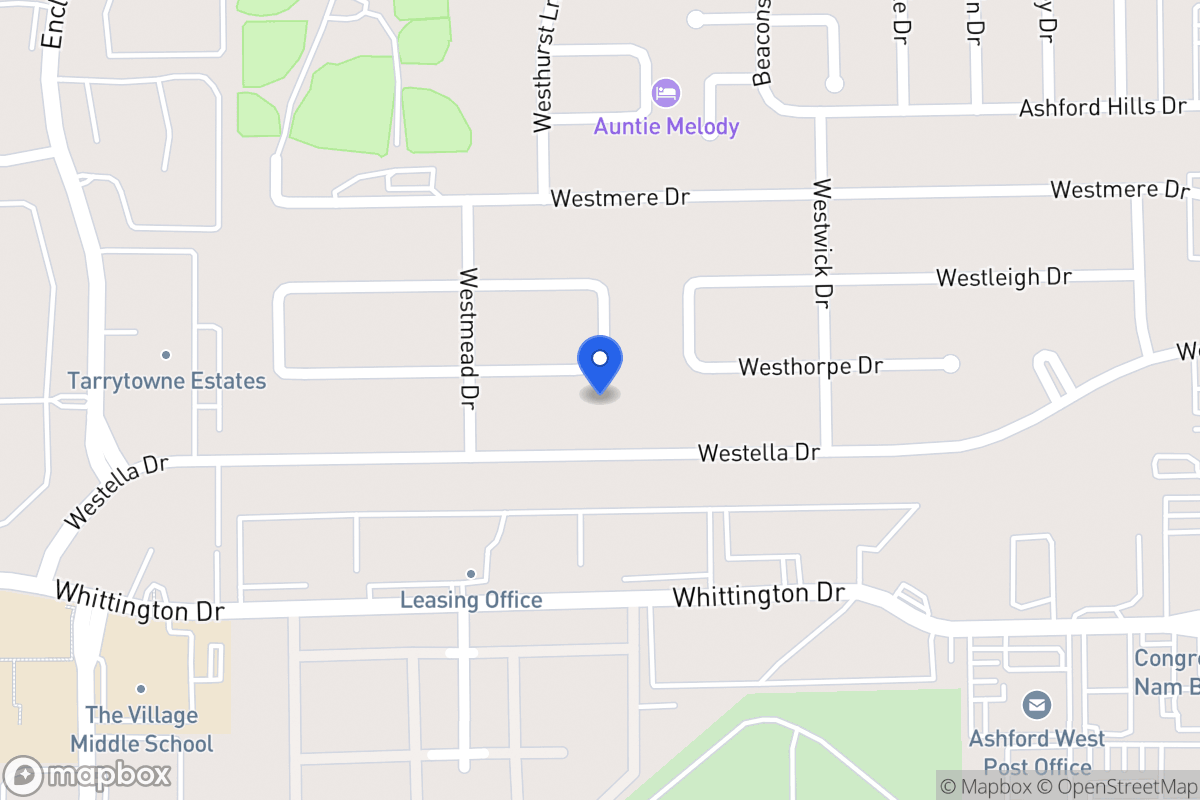 Map of 12847 Westhorpe Dr, Houston