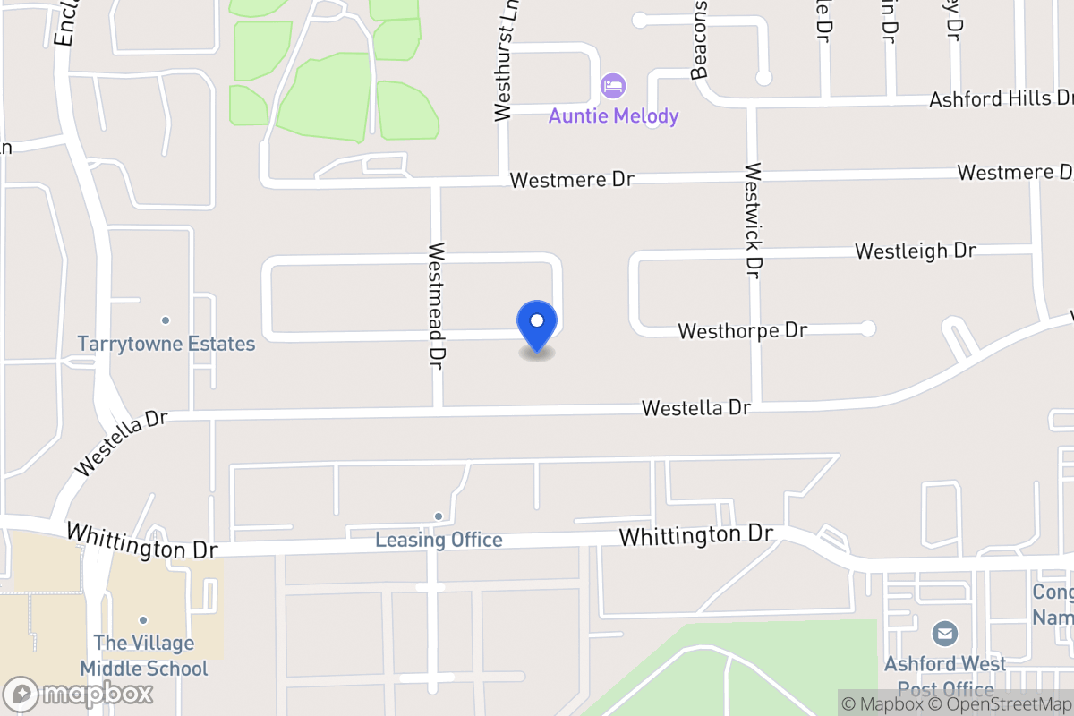 Map of 12851 Westhorpe Dr, Houston