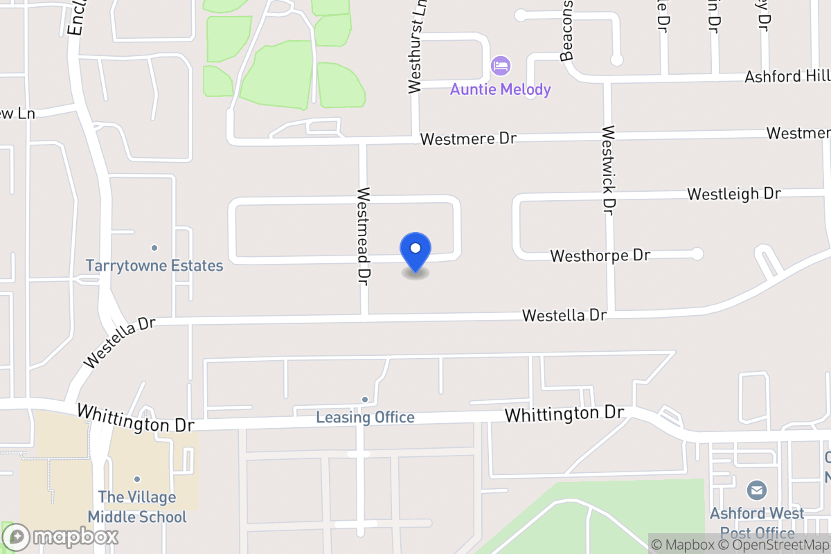 Map of 12859 Westhorpe Dr, Houston