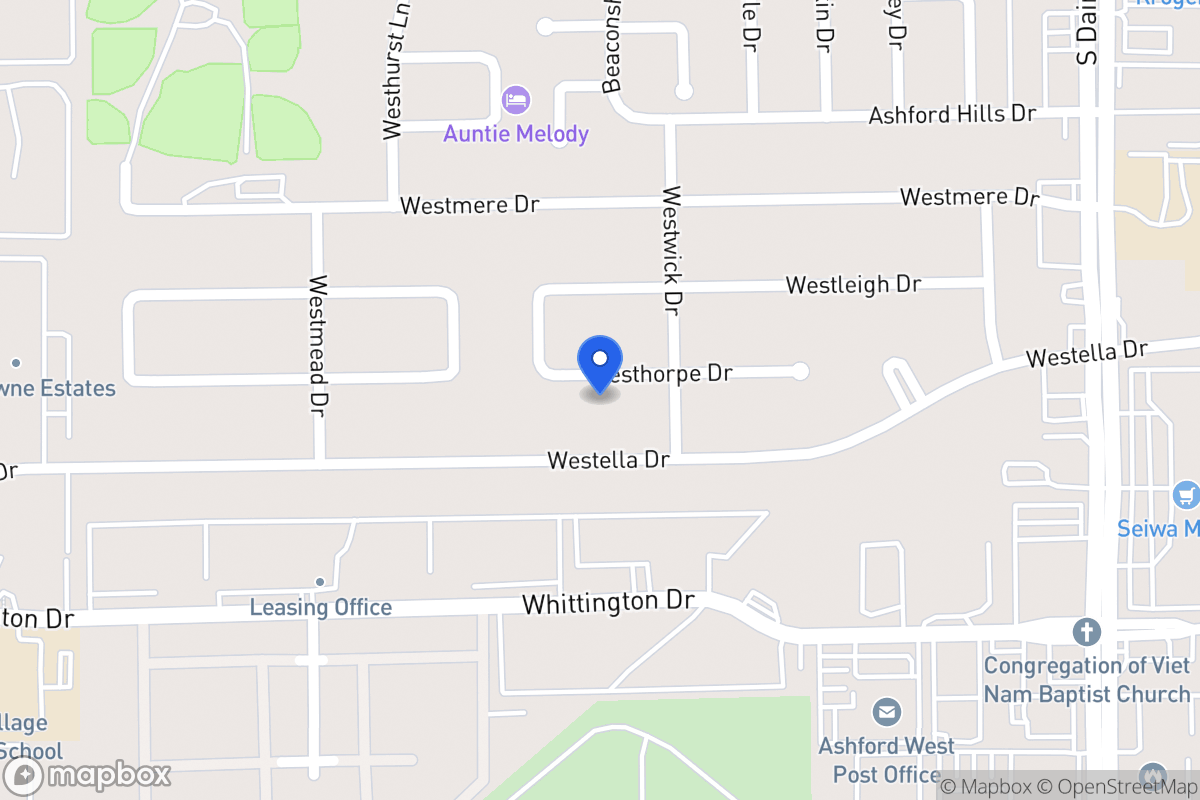 Map of 12815 Westhorpe Dr, Houston